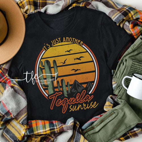 {Tequila Sunrise}  screen print tee