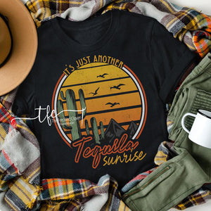 {Tequila Sunrise}  screen print tee