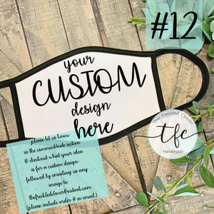 {Personal Face Coverings} *several color options