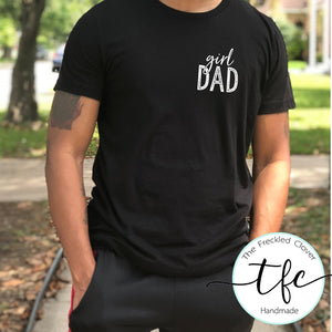 {Girl Dad} pocket screen print design