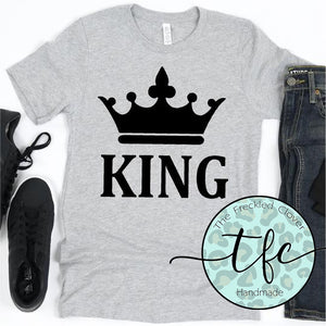 {King} adult screen print tee