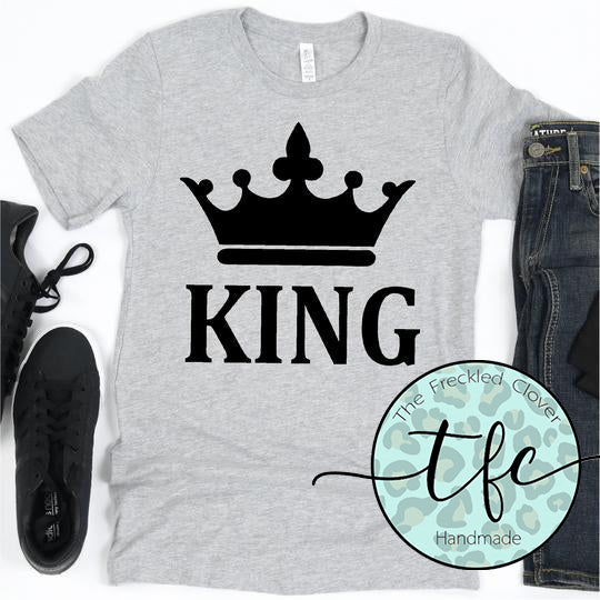 {King} adult screen print tee