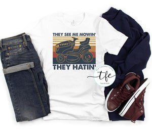 {Funny Mowing Tees} 4 designs