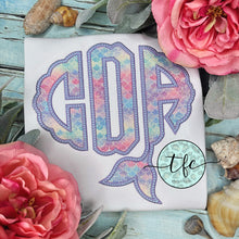 Load image into Gallery viewer, {Mermaid Scallop Applique Monogram} *color options available