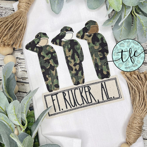 {Military Men Trio} Tea Towel