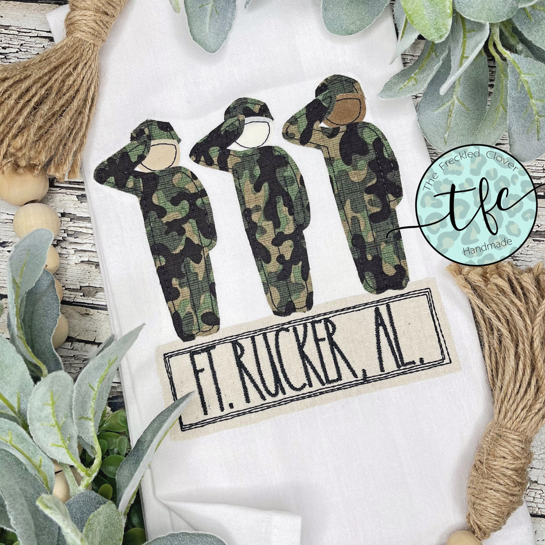 {Military Men Trio} Tea Towel