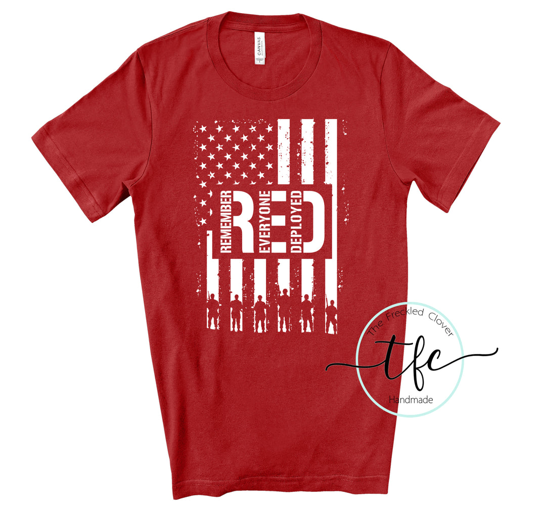 {R.E.D.} screen print tee