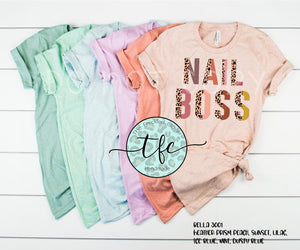 {Nail Boss- Leopard} screen print tee