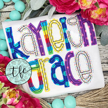 Load image into Gallery viewer, {Skinny Applique Name Tee} Rainbow