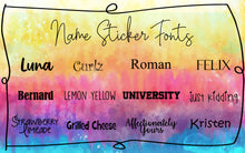 Load image into Gallery viewer, {Vinyl Name Decals}