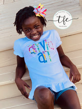 Load image into Gallery viewer, {Skinny Applique Name Tee} Fruit Punch