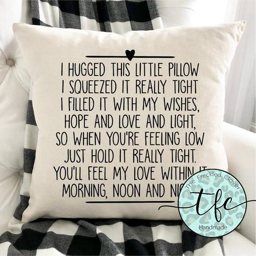 {This Little Pillow} screen print pillow cover