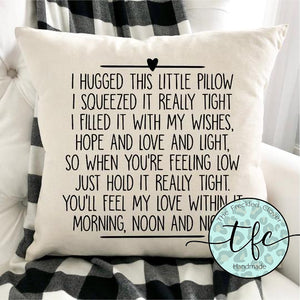 {This Little Pillow} screen print pillow cover