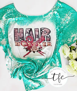 {Hair Hustler} distressed tee