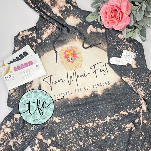 {Custom Distressed Logo Hoodie}