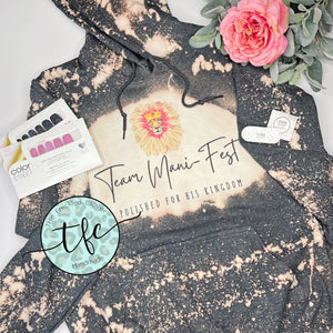 {Custom Distressed Logo Hoodie}