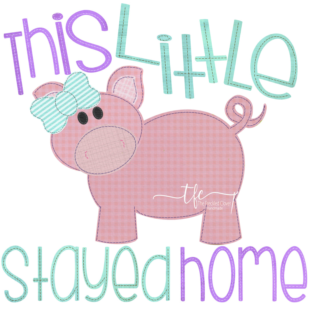{This Little Piggy Stayed Home} Girly