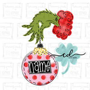 {Mean One Hand + Ornament} SUBLIMATION Tee