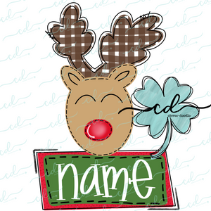 {Christmas Reindeer} SUBLIMATION Tee