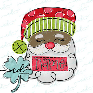 {Santa Nameplate} SUBLIMATION Tee