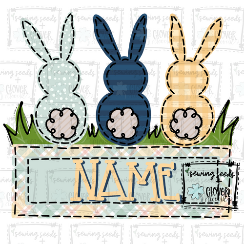 {Boy's Eater Bunny Trio} SUBLIMATION Tee