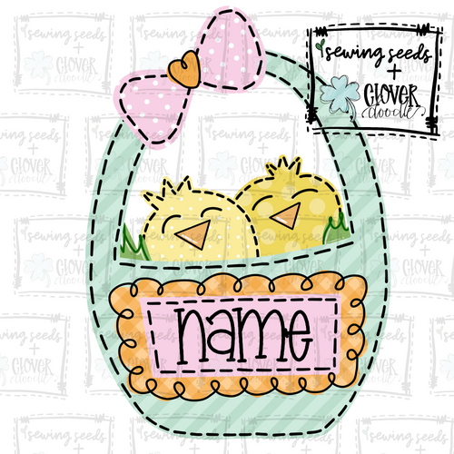 {Chicks In Easter Basket} Girl's SUBLIMATION Tee