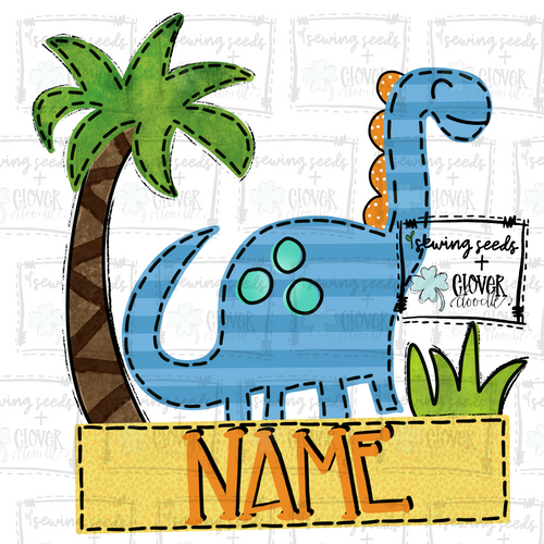 {Dino + Palm Tree} Boy's SUBLIMATION Tee