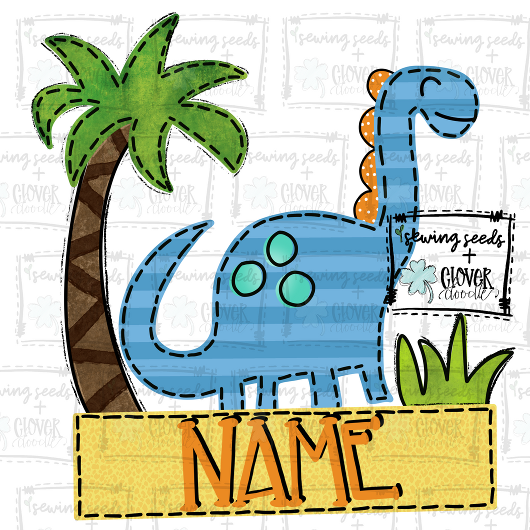 {Dino + Palm Tree} Boy's SUBLIMATION Tee