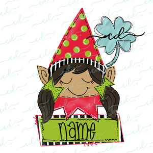 {Festive Girl Elf} SUBLIMATION Tee