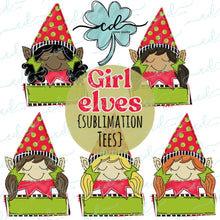 Load image into Gallery viewer, {Festive Girl Elf} SUBLIMATION Tee