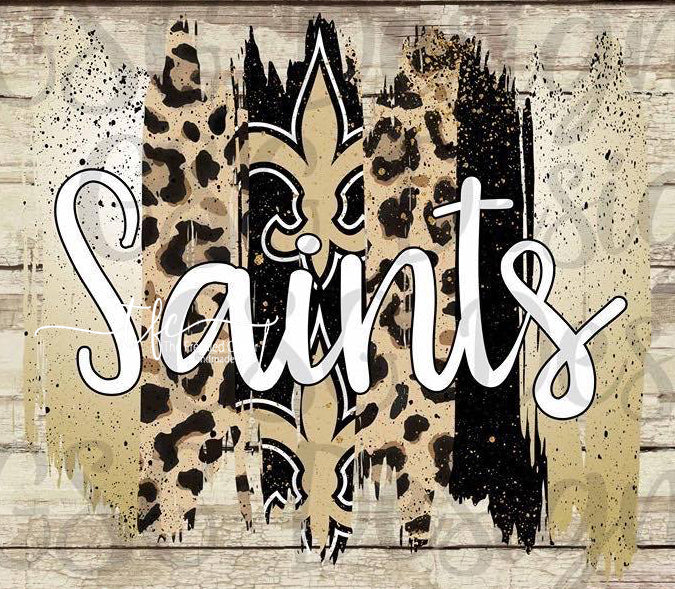 {Saints Brushstrokes} screen print tee