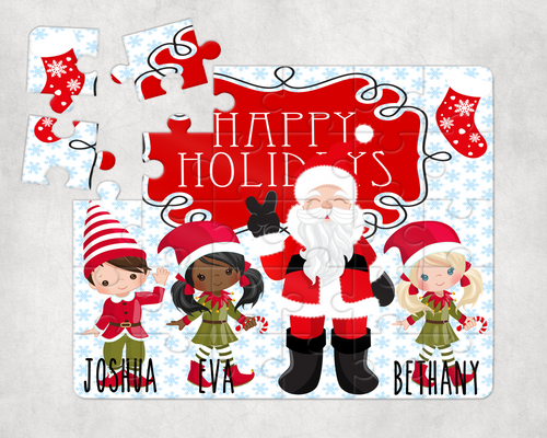 {Happy Holidays} Puzzle
