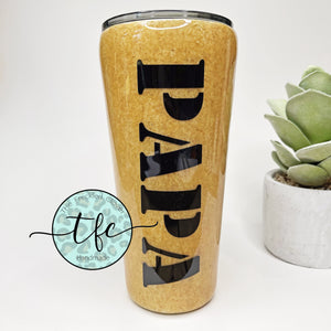 {Sawdust} tumbler