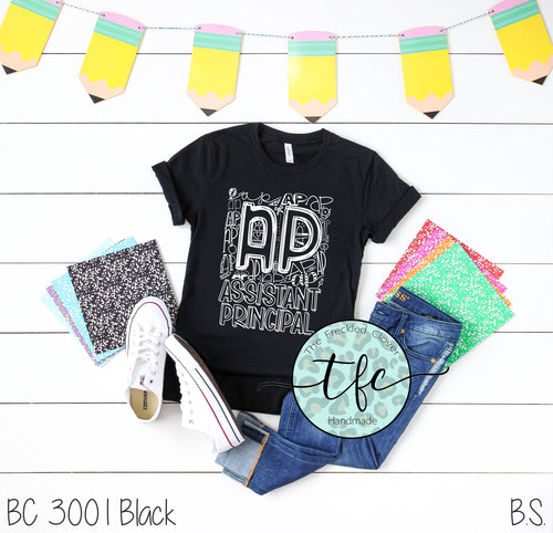 {Assistant Principal} screen print tee