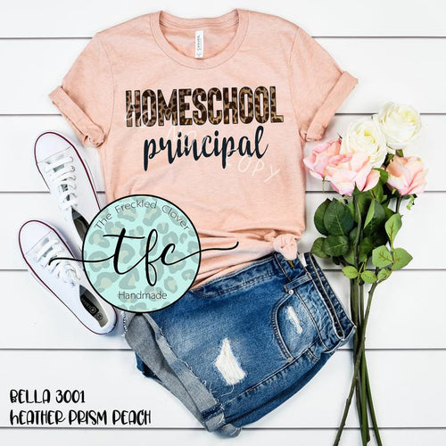 {Homeschool Principal} screen print tee