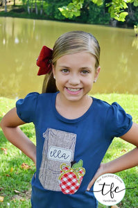 {Vintage Sack Lunch} applique tee
