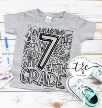 Load image into Gallery viewer, {Grade Typography} screen print tee