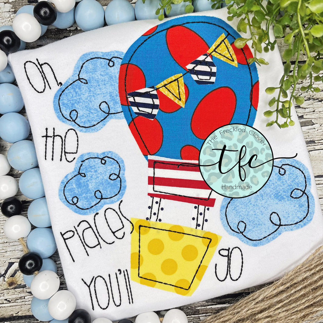 {Oh, The Places You'll Go} BOY applique design