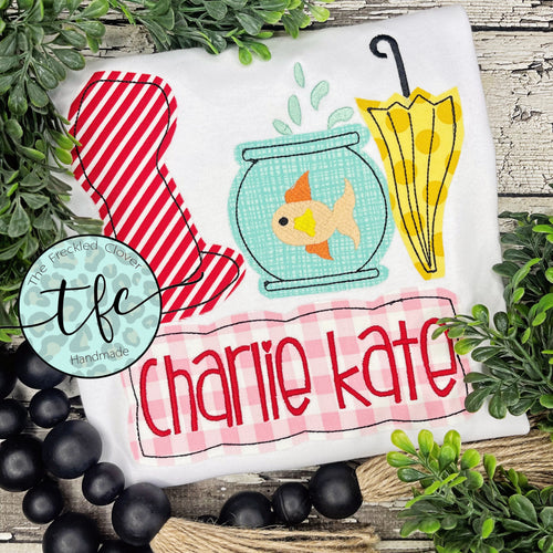 {Seuss Trio} applique design