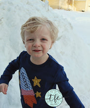 Load image into Gallery viewer, {Space Rocket} applique tee UNISEX
