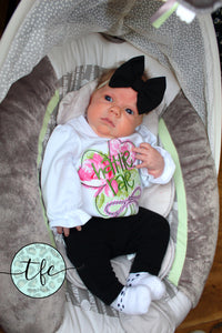 {Lucky Shamrock + Bow} applique tee