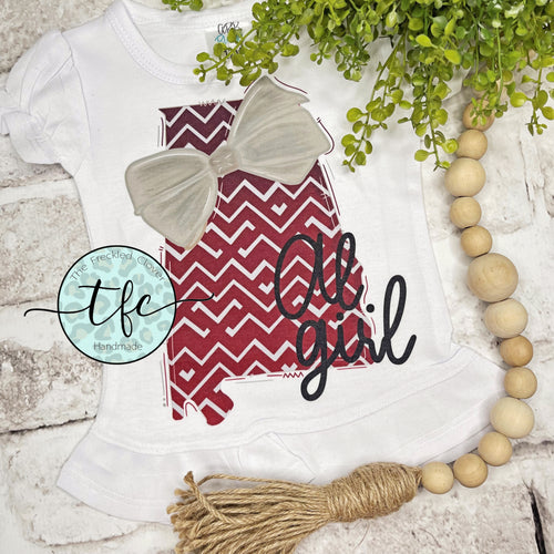 {Alabama Girl- Roll Tide} sublimation tee