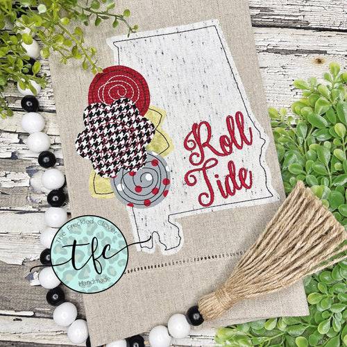 {Roll Tide Alabama} Tea Towel
