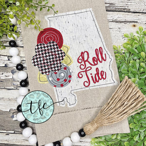 {Roll Tide Alabama} Tea Towel