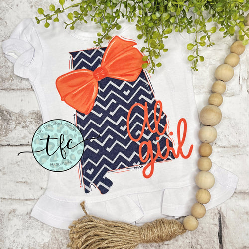 {Alabama Girl- War Eagle} sublimation tee