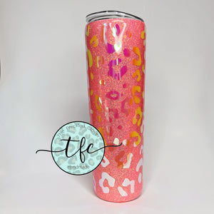 {Sunrise Tone-on-Tone Leopard} Tumbler