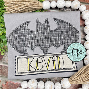 {Batman} applique tee