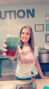 {Tea Bomb Obsessed} distressed tee
