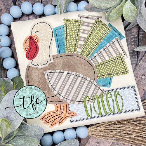 {Thomas the Turkey} applique tee