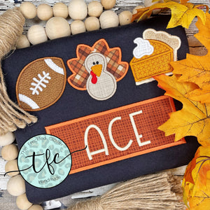{Turkey Day} applique tee